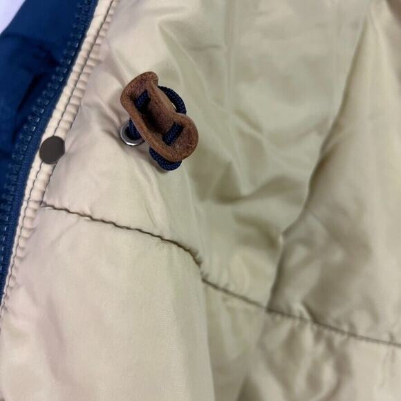 Woolrich Jacket Women Medium Blue Full Zip Pockets Chore Barn Coat Nylon 80s VTG - Picture 7 of 11